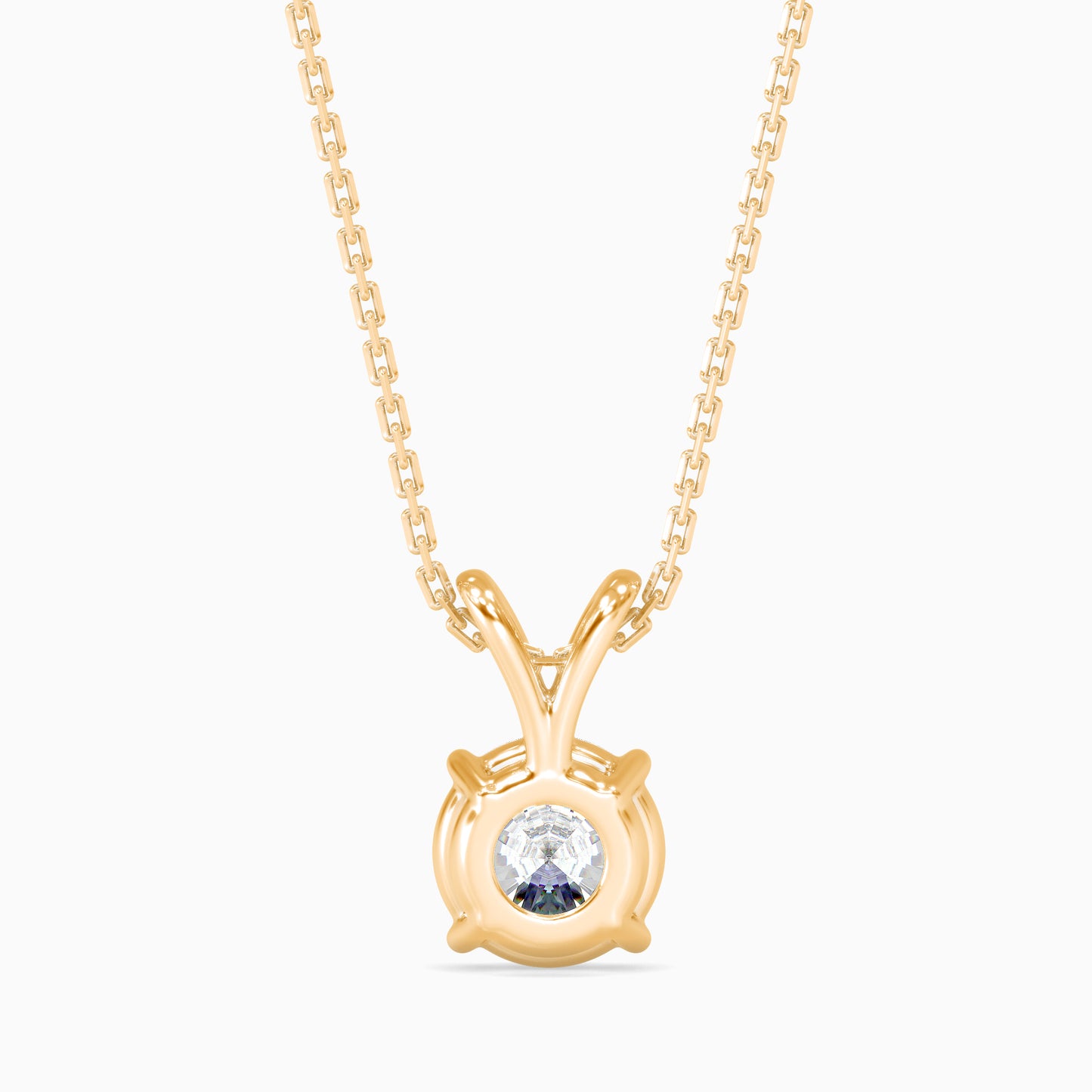 1.5 CT Solitarie Round v Pendant without chain