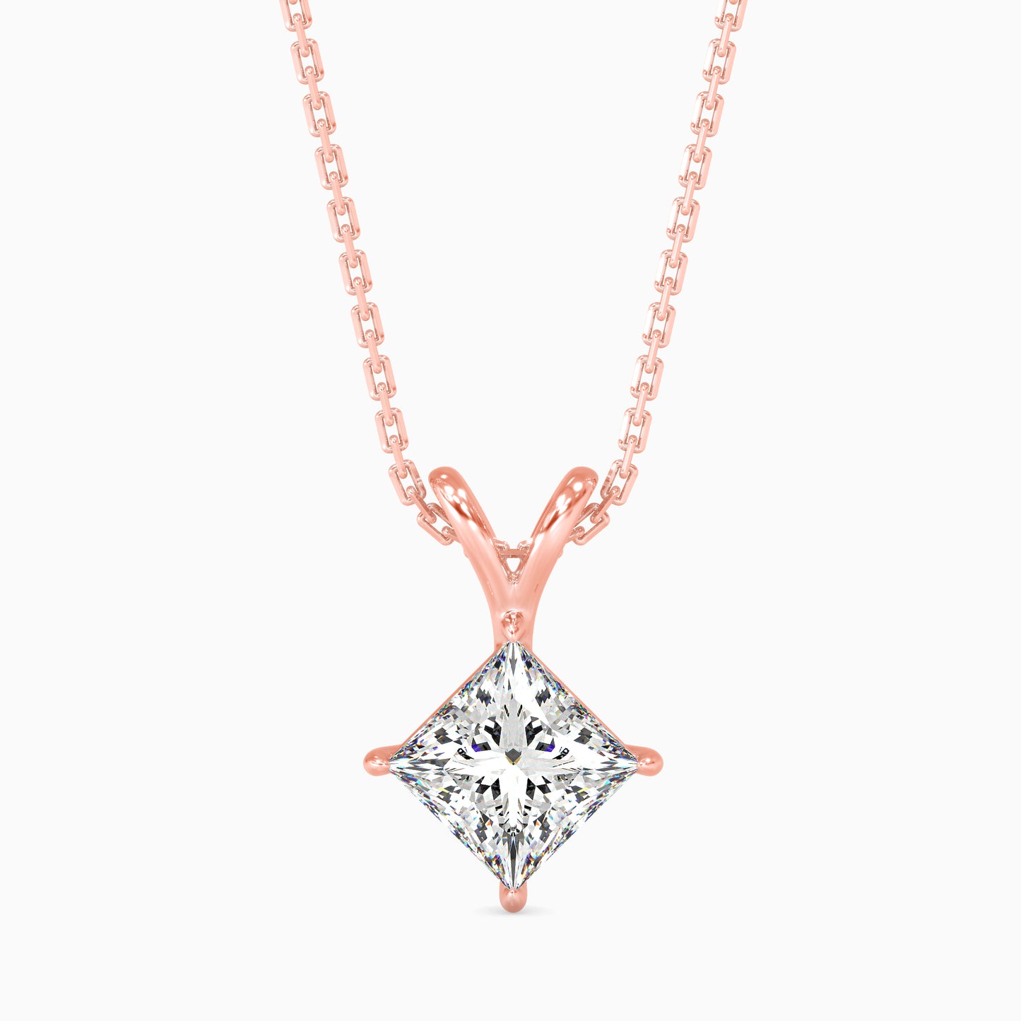 1.5 CT POINTERS Solitarie Princess Pendant without chain