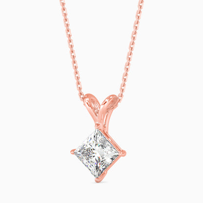 1.5 CT POINTERS Solitarie Princess Pendant without chain