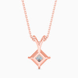 1.5 CT POINTERS Solitarie Princess Pendant without chain