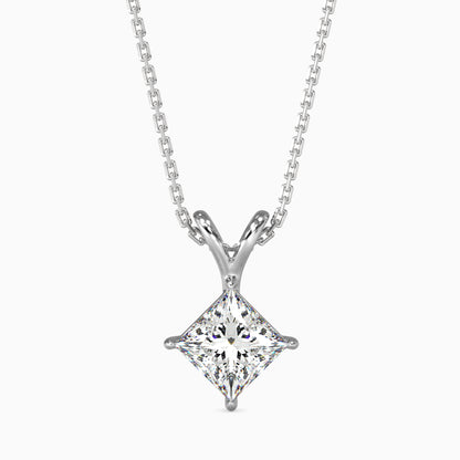 1.5 CT POINTERS Solitarie Princess Pendant without chain