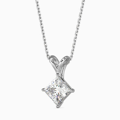 1.5 CT POINTERS Solitarie Princess Pendant without chain