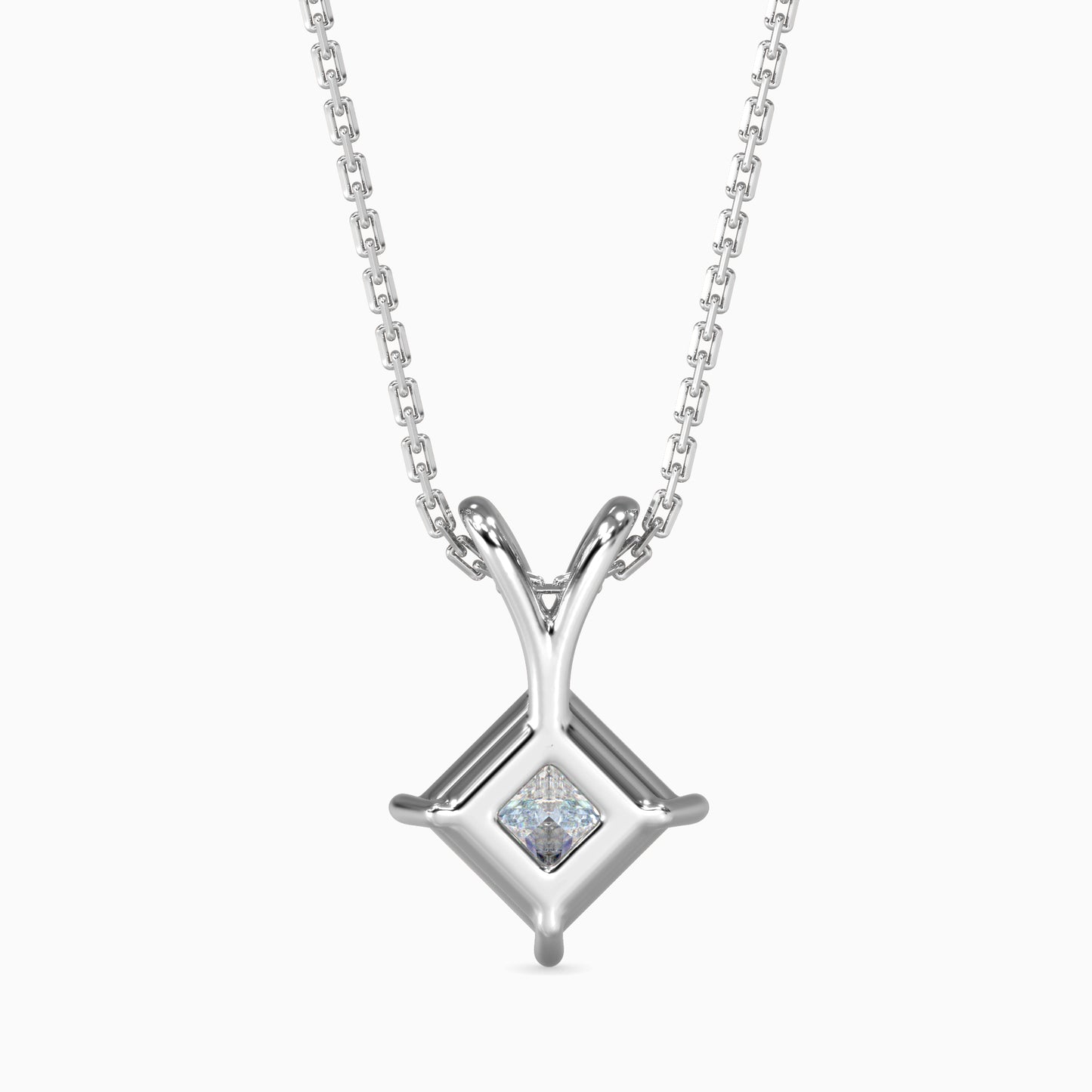 1.5 CT POINTERS Solitarie Princess Pendant without chain