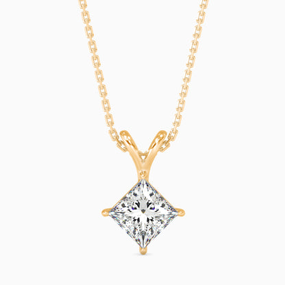 1.5 CT POINTERS Solitarie Princess Pendant without chain
