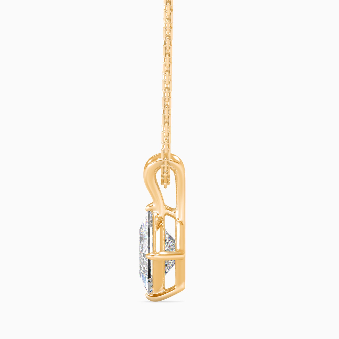 1.5 CT POINTERS Solitarie Princess Pendant without chain