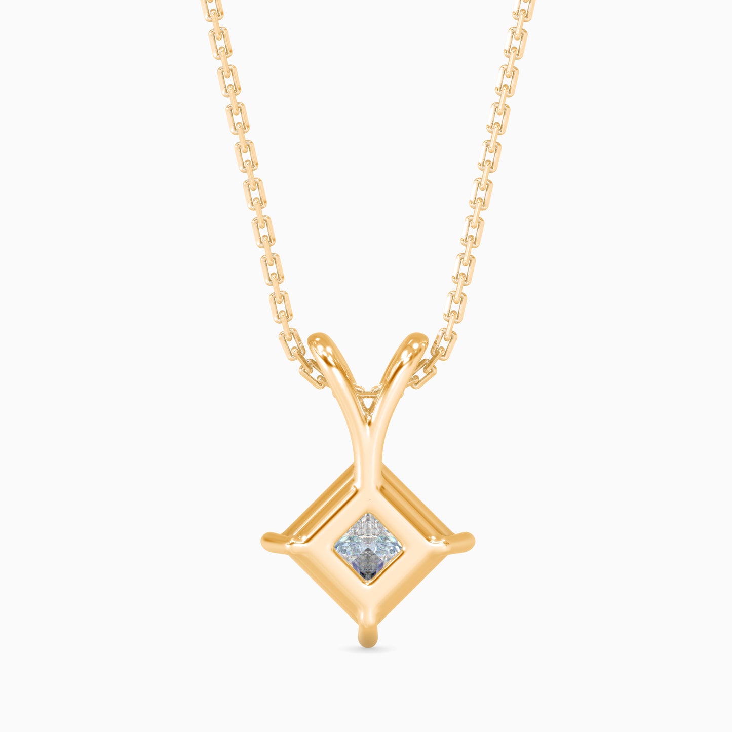 1.5 CT POINTERS Solitarie Princess Pendant without chain