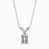 1.5 CT Solitaire Emerald V Pendant without chain