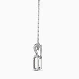1CT Solitaire Emerald V Pendant without chain