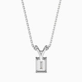 1CT Solitaire Emerald V Pendant without chain