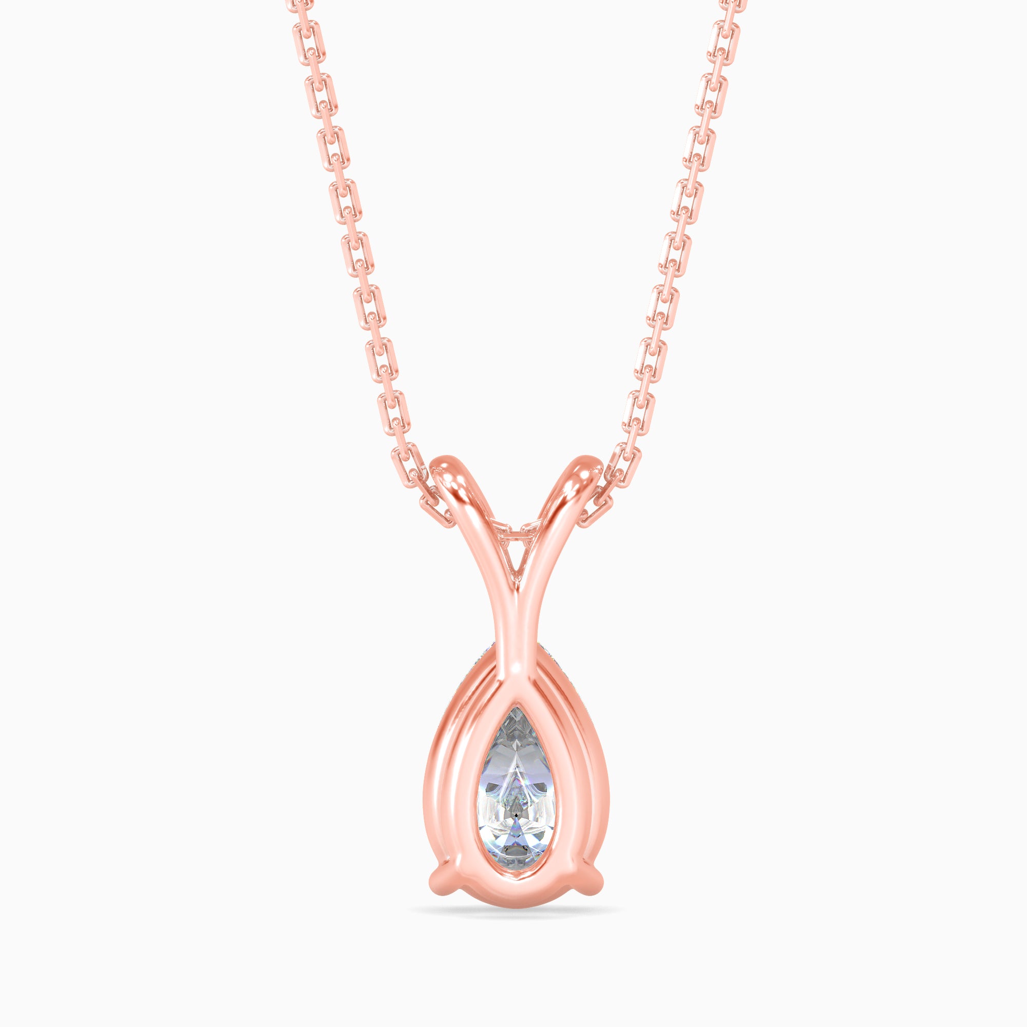 1CT POINTERS Solitarie Pear Pendant without chain