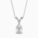 1CT POINTERS Solitarie Pear Pendant without chain