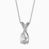 1.5 CT POINTERS Solitarie Pear Pendant without chain