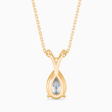 1CT POINTERS Solitarie Pear Pendant without chain