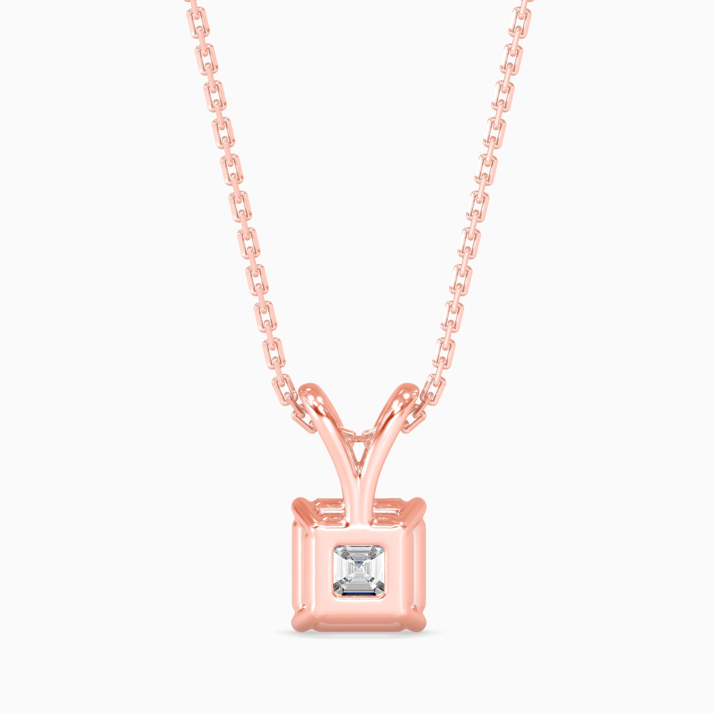 1.5 CT  Ascher Solitaire  Pendant with chain
