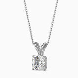 1CT Ascher Solitaire Pendant with chain