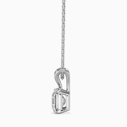 1.5 CT  Ascher Solitaire  Pendant with chain