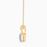 1CT Ascher Solitaire Pendant with chain