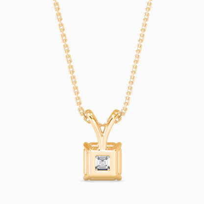 1.5 CT  Ascher Solitaire  Pendant with chain