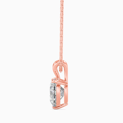 1.5 CT Solitarie Heart Pendant without chain