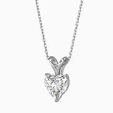 1.5 CT Solitarie Heart Pendant without chain