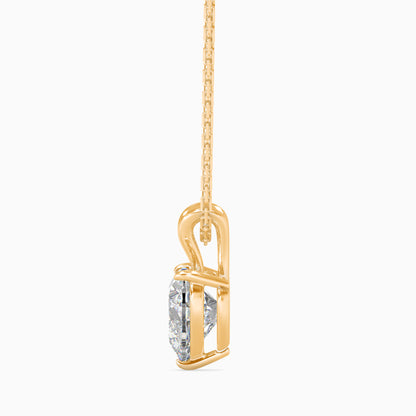 1.5 CT Solitarie Heart Pendant without chain