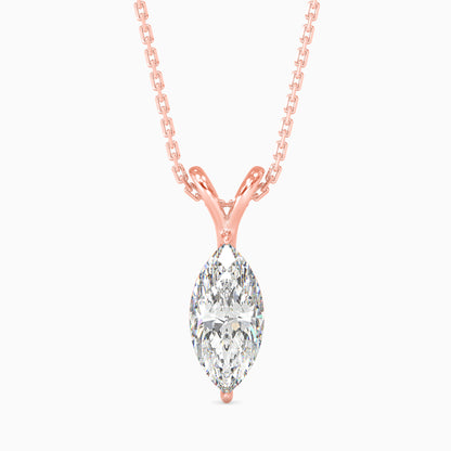 1CT Solitarie Round Pendant without chain
