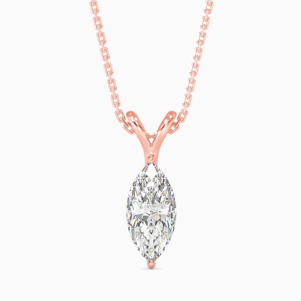 1CT Solitarie Round Pendant without chain