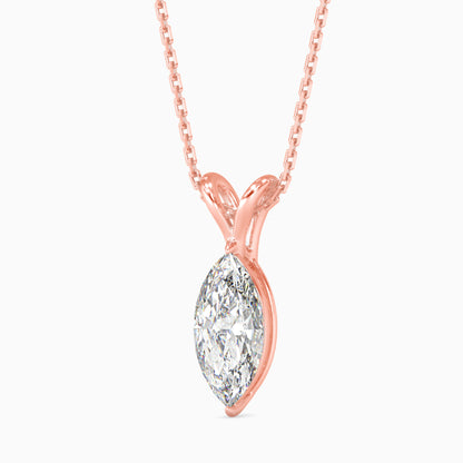 1CT Solitarie Round Pendant without chain