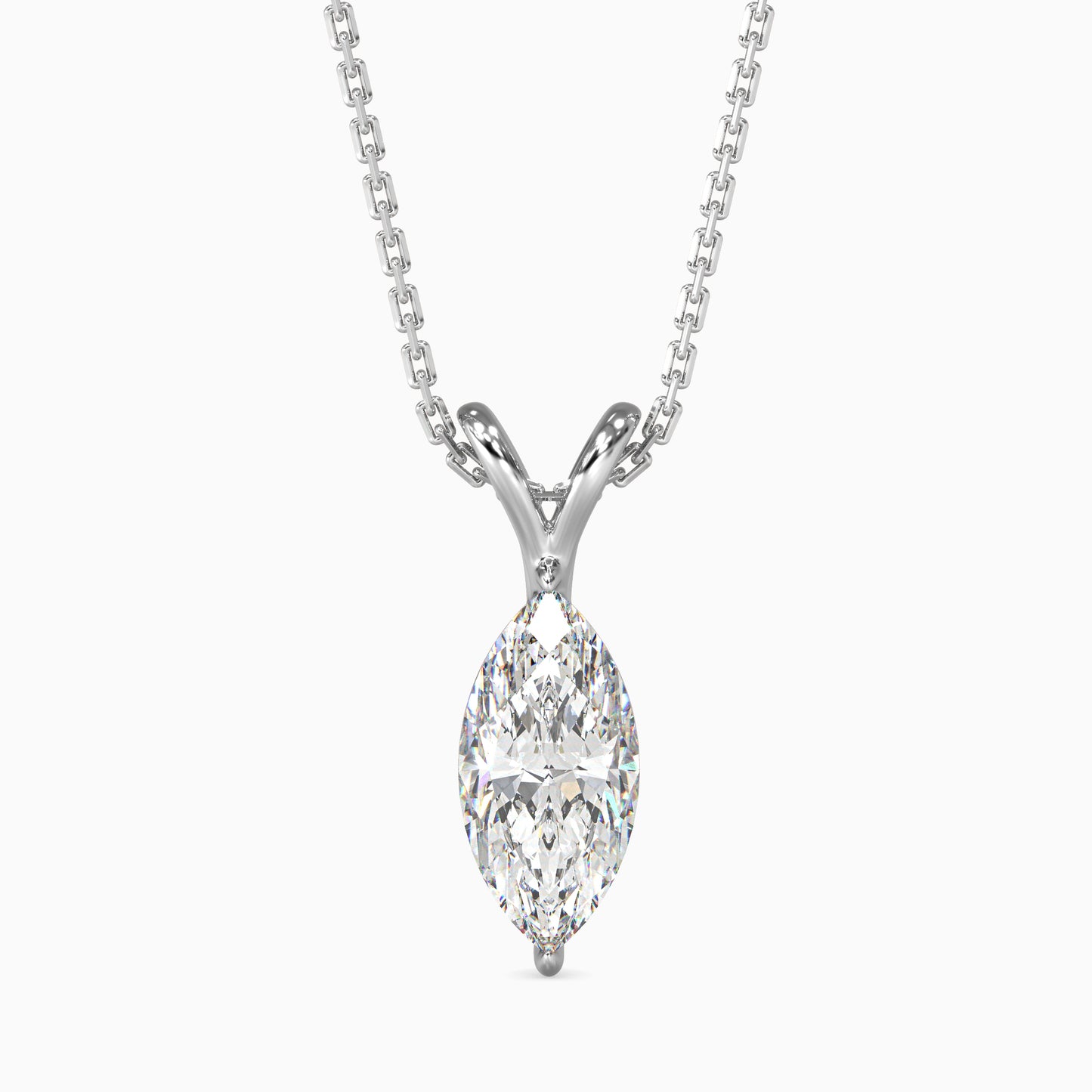 1CT Solitarie Round Pendant without chain