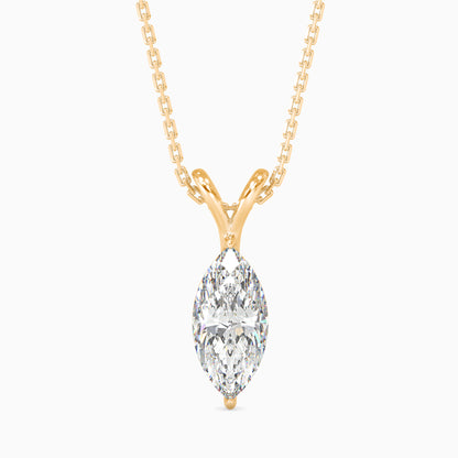 1CT Solitarie Round Pendant without chain