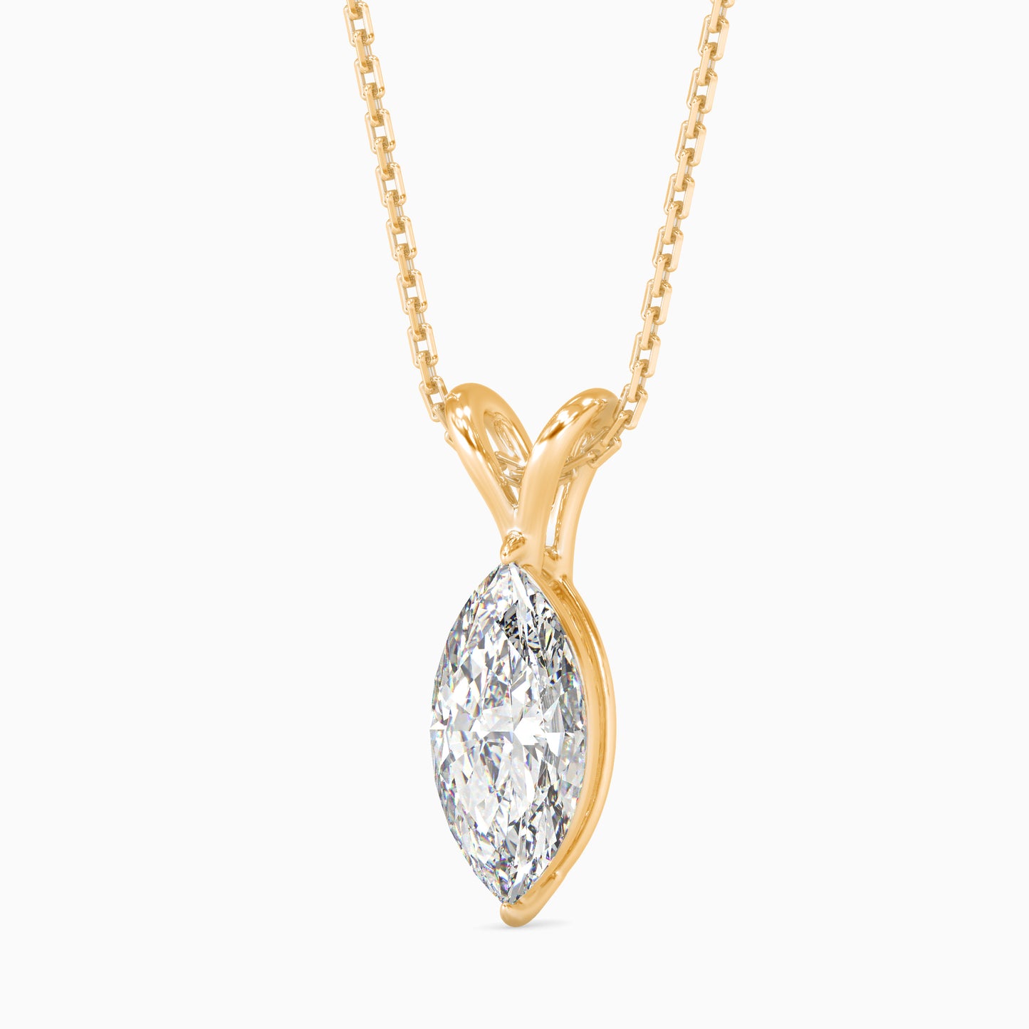 1CT Solitarie Round Pendant without chain