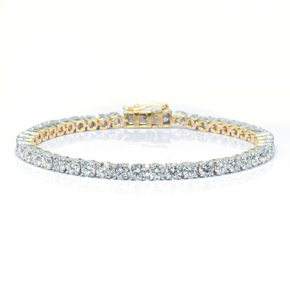 10 pointer round tennace bracelet