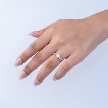 Lab-Grown Diamond 0.68 CT, VS1 Pear-Shaped Solitaire Ring in 925  Silver with Palladium (Silvadium),3.2g – IGI Certified, Hallmarked & Lifetime Plating