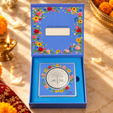 5 Gram 999 Pure Silver Tree of Life & Cows Coin | Auspicious Festive Gift