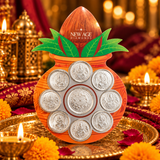 10 Gram 999 Pure Silver Kalash Coin Gift Set | Divine Blessings | Premium Festive Gift Box