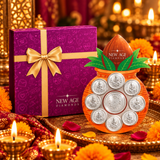 10 Gram 999 Pure Silver Kalash Coin Gift Set | Divine Blessings | Premium Festive Gift Box
