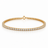 18KT Gold Vermeil Diamond Tennis Bracelet