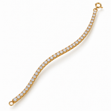 18KT Gold Vermeil Diamond Tennis Bracelet