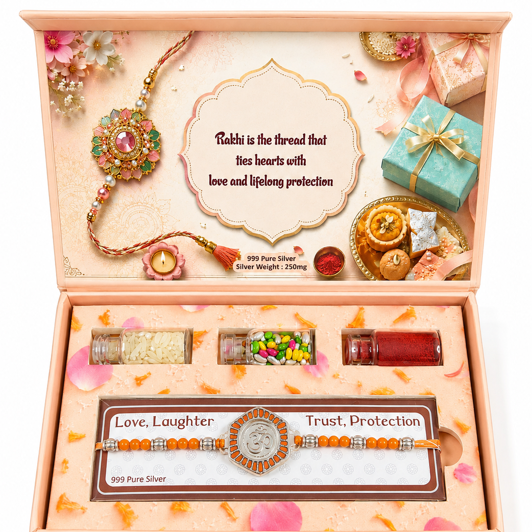 Raksha Bandhan Special 999 Silver Rakhi Gift Box