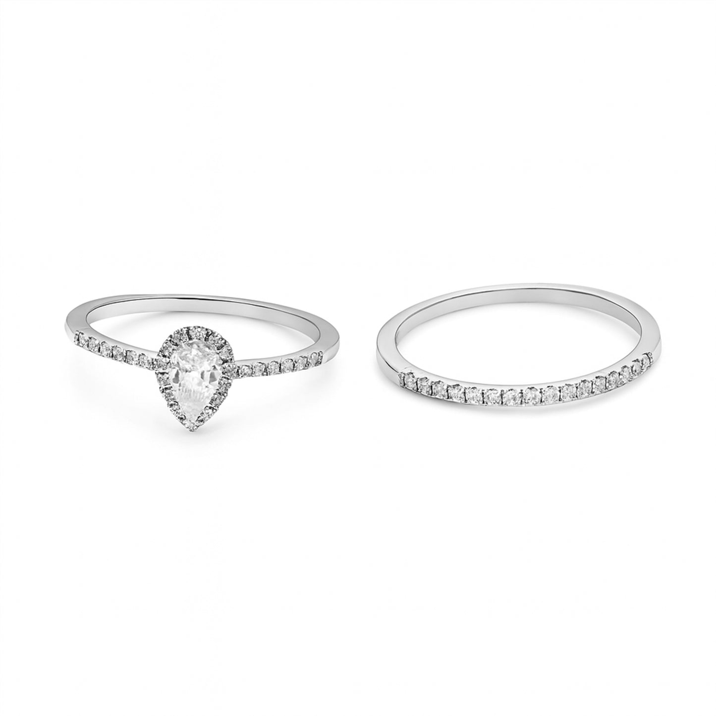 Lab-Grown Diamond 0.68 CT, VS1 Pear-Shaped Solitaire Ring in 925  Silver with Palladium (Silvadium),3.2g – IGI Certified, Hallmarked & Lifetime Plating