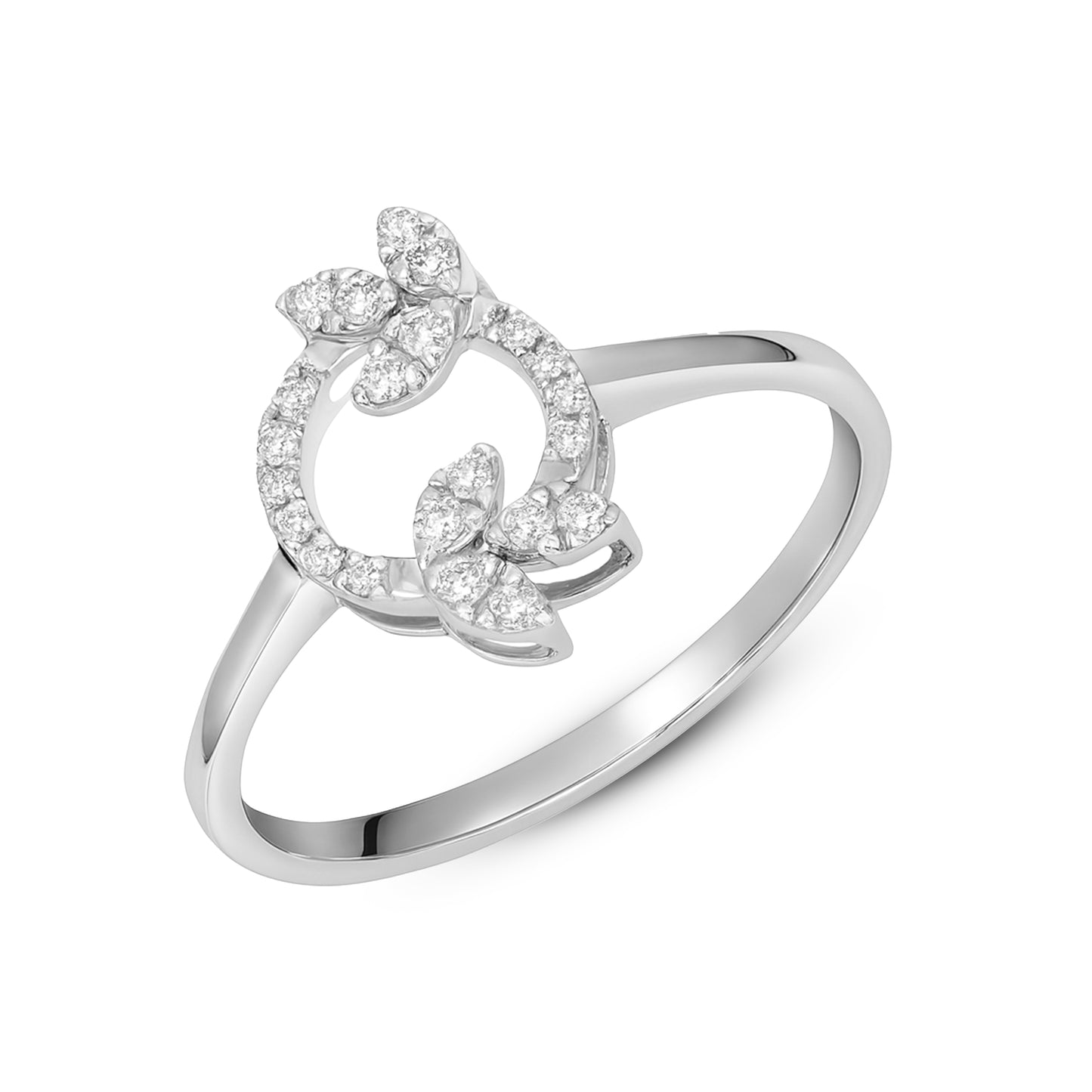 0.17 CT VS1 Lab-Grown Diamond Ring for Women in Silvadium (92.5 Silver + Palladium), 1.2gm | Hallmarked & Certified | Elegant Eco-Friendly Jewelry by New Age Diamond