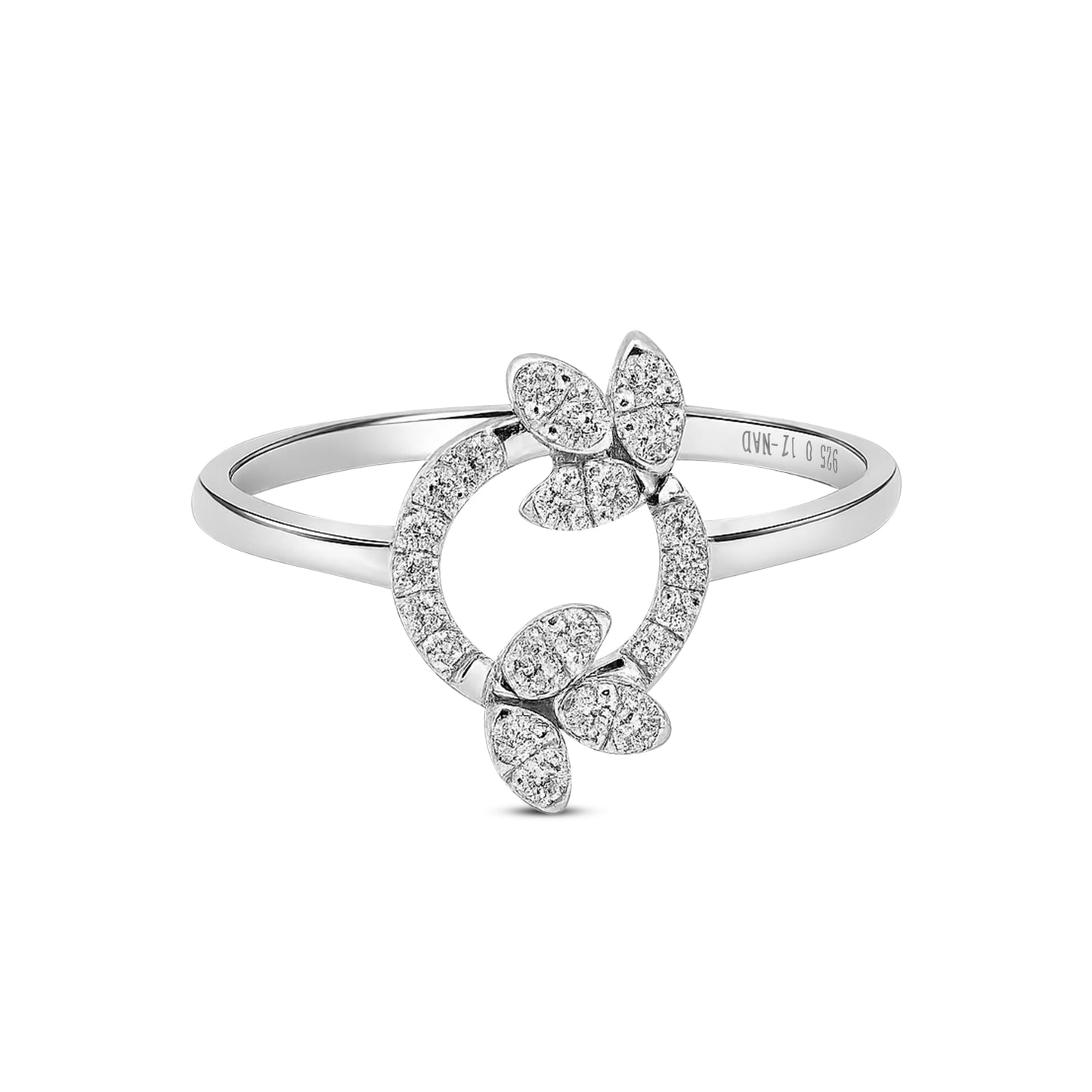 0.17 CT VS1 Lab-Grown Diamond Ring for Women in Silvadium (92.5 Silver + Palladium), 1.2gm | Hallmarked & Certified | Elegant Eco-Friendly Jewelry by New Age Diamond
