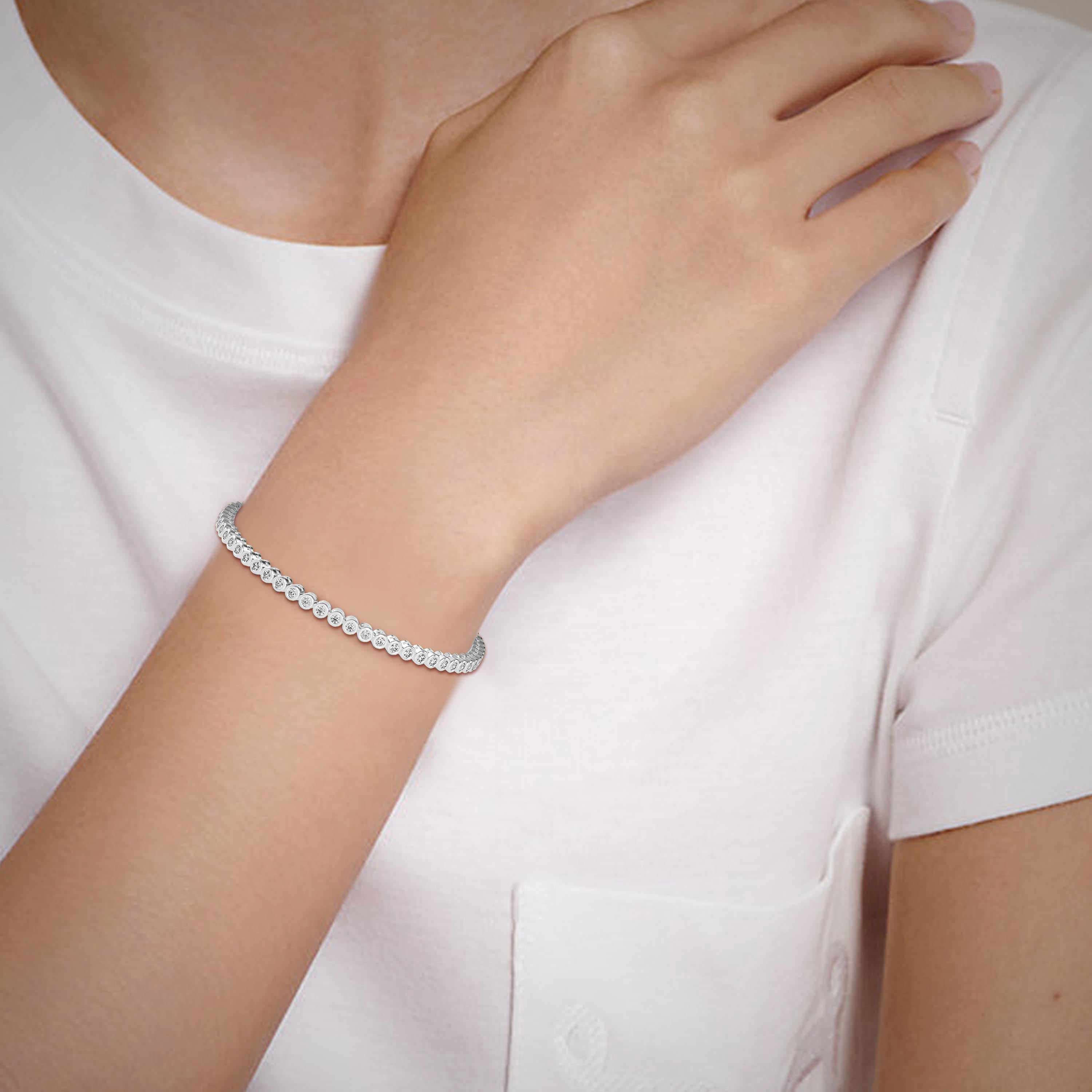 2 pointers Classic Tennis Bracelet