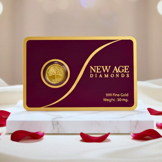 50 mg 999 Fine Gold Coin - Perfect Diwali Gift
