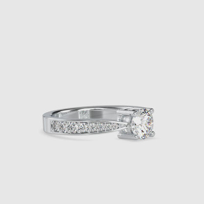 0.08 CT Lab Grown Diamond Heart Ring in 14K Rose Gold, IGI Certified