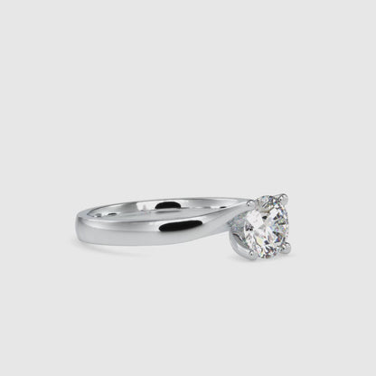 Lab Grown Diamond with 1CT Center Solitaire Everyday Ring in 14K Gold - IGI Certified & Customizable