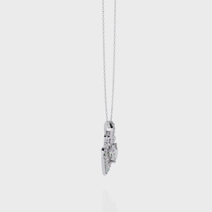 Express Your Love with this 1.29ct Diamond Heart Pendant in 14k Gold (without Chain)