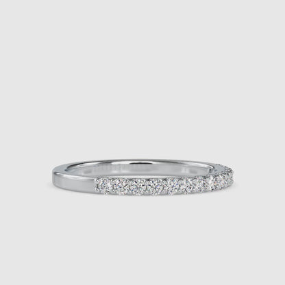 Lab Grown Diamond 0.26 CT Eternity Band in 14K Gold | IGI Certified Minimalist Ring for Everyday Wear