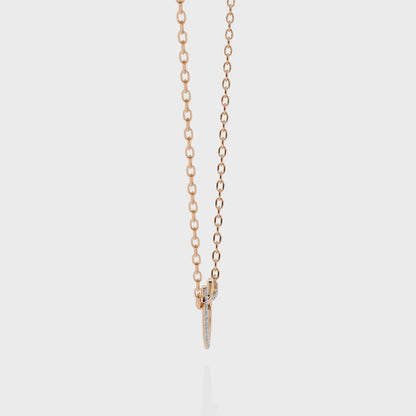 0.09ct Diamond Heart Pendant in Gold without Chain