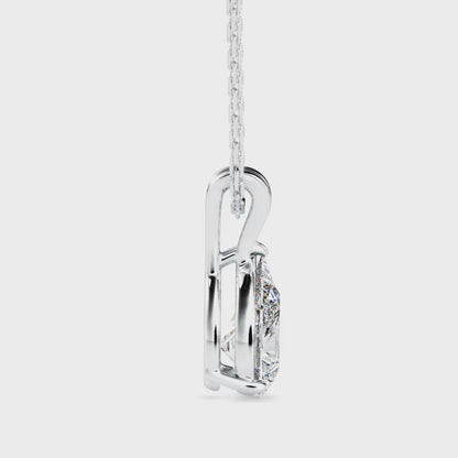 1CT POINTERS Solitarie Pear Pendant without chain